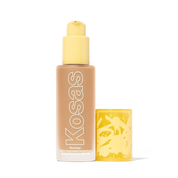 Revelador Foundation Kosas para mejorar la piel con SPF 25, ligero y medio