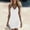 White, variant on jtjvou Women's Summer Cotton Dresses V Neck Tie Strap Sleeveless Loose Fit Casual Solid Mini Coverup Dress Gray L