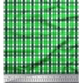 thumbnail image 1 of Soimoi Moss Georgette Fabric Gingham Check Printed Fabric 1 Yard 42 Inch Wide, 1 of 3