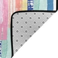 thumbnail image 4 of YFYANG 36"x24" Non-Slip Flannel Carpet Doormat, Living Room Bedroom Office Decorative Area Rugs, Indoor Watercolor Stripes Graffiti Floor Mats, 4 of 7