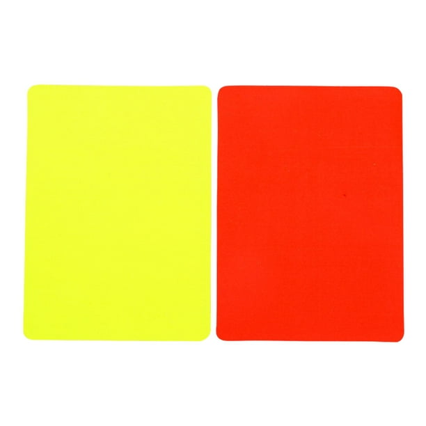 Juego de cartas de árbitro de fútbol Sunnimix PVC