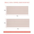 thumbnail image 6 of Red Striped Yoga Towel for Hot Yoga Non Slip, Rustic Red Stripe Modern Art Beige Yoga Mat Towel Absorbent Yoga Sweat Towels Microfiber Hot Yoga Blanket for Bikram Pilates 26"x74", 6 of 7