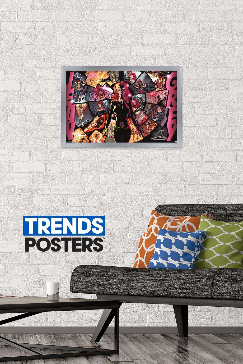 Marvel Comics - The X-Men: Dark Phoenix - Jean Wall Poster, 14.725" x 22.375", Framed