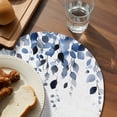thumbnail image 3 of Blue Eucalyptus Leaves Round 15 Inch Placemats Set of 8, Summer Botanical Watercolor HeatResistant Non Slip Place Mats for Dining Table, Wipeable Braided Kitchen Table Mats for Housewarming, 3 of 9
