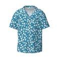 thumbnail image 3 of Goofa Beautiful Floral Printed Men's Casual Short-sleeved Shirt,Lightweight Breathable Button-down,Summer Casual men's top,Versatile Fashion shirt-4X-Large, 3 of 7