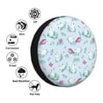 thumbnail image 4 of Logiee Rabbit And Butterfly Print Spare Tire Cover, Universal Wheel Protectors,Waterproof Dust-Proof UV Sun Wheel Tire Cover,Fit for SUV, RV, Travel Trailer, Truck-17 inch, 4 of 6