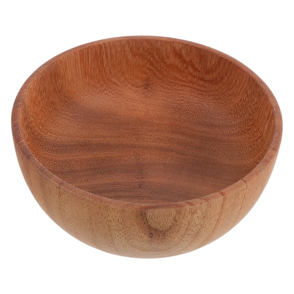 CIMAXIC Wood Bowl Salad Serving Bowl Vintage Rustic Indoor Dining 1Pcs