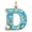 D, variant on AZXY Christmas Ocean Themed Letter Acrylic Hanging Ornament, Seaside Snowflake Alphabet Pendant, Home Christmas Decorations, Personalized Holiday Keepsake for Xmas Tree Wreath Window, E