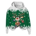 thumbnail image 4 of WILLBEST Sudadera con Capucha Oversize para Mujer, Estilo Casual, con Estampado Navideño de Ciervos con Cabeza Grande y Copos de Nieve, Cuello Redondo, Manga Larga y Diseño Ligero Mediana, 4 of 4