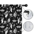 thumbnail image 4 of Blackout Kids Curtains,Black White Gothic Hand Flower Snake Moth Pattern Childrens Insulated Curtains Set Of 2,Bedroom Essentials,Toddler Room Decor 42x63in(106x160cm), 4 of 5