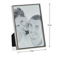thumbnail image 2 of Torre & Tagus Lino Silver Trim Frame - 5"x7", Metal, 2 of 4