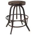 thumbnail image 2 of Hawthorne Collections Adjustable Bar Stool in Brown, 2 of 4