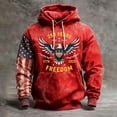 thumbnail image 2 of 250th Anniversary Patriotic USA 1776-2026 Sweatshirt, Mens Tactical Hoodies Pullover Vintage American Flag Print Hoodie with Pocket, 2 of 3