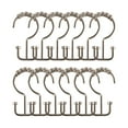 thumbnail image 5 of Utopia Alley  Deco Flat Double Roller Shower Curtain Hooks, Satin Nickel - Brushed Nickel, 5 of 5