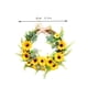 thumbnail image 3 of Guirnaldas artificiales de Pascua, girasol amarillo, decorativas para la puerta de entrada del hogar, soporte de pared., 3 of 9