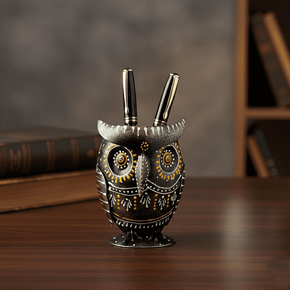 Owl Design Pen Stand