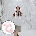thumbnail image 3 of OUNONA Adorable Movable Rabbit Ears Earmuffs for Women Warm Plush Earmuffs for Winter Fall, 3 of 6