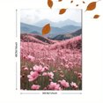 thumbnail image 3 of Qisvanset 12x16 Inch Framed Canvas Wall Art Spring Cherry Blossom Meadow Pastel Mountain Nature Wall Art, 3 of 8