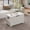 Cloud White, variant on LEDREM Storage Chest, 39.4" W Wooden Storage Organizer for Entryway, Bedroom, Honey Brown