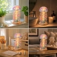thumbnail image 2 of Sea Glass Jellyfish DIY Kit With LED Lights 3D Tabletop Art Ornament for Coastal Home Decor, 2 of 6