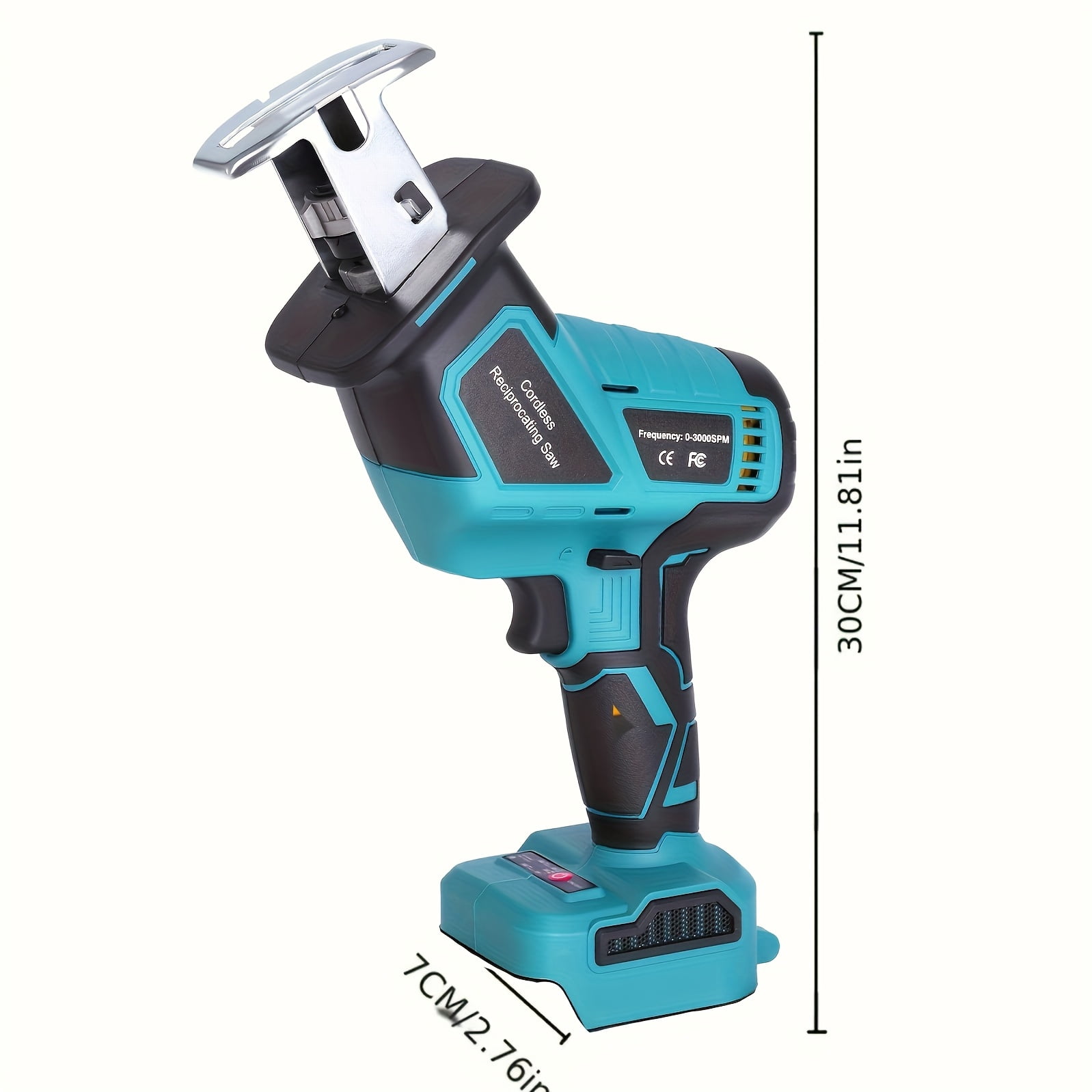 TWOWIN 18V Cordless Reciprocating Saw & Jigsaw for Makita 18V Battery, Wood & Metal Cutting Tool, Includes 4 Saw Blades (No Battery)