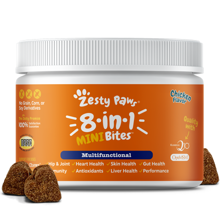 UPC: 0810030591849 | 8-in-1 Multifunctional Mini Bites? for Small Dogs  Vitamins  Glucosamine  Chondroitin & Probiotics  Functional Dog Supplement