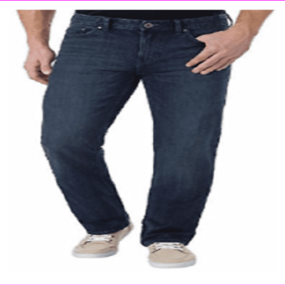 CALVIN KLEIN MEN Straight Leg Zip fly with button closure Sit below