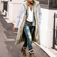 thumbnail image 2 of Smupbvky Mens Long Puffer Coat Hooded Fuzzy Fleece Lined Zip Up Jacket Winter Trendy Casual Warm Outerwear (S, White), 2 of 6