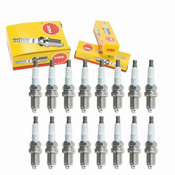 16 pc NGK Standard Spark Plugs compatible with Mercedes-Benz CLK500 5.0L V8 2003-2006