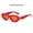 Red Frame Red Film, variant on Trendy Cat Eye Sunglasses for Women and Men UV400 Protection PC Frame and Lenses Small Frame Design
