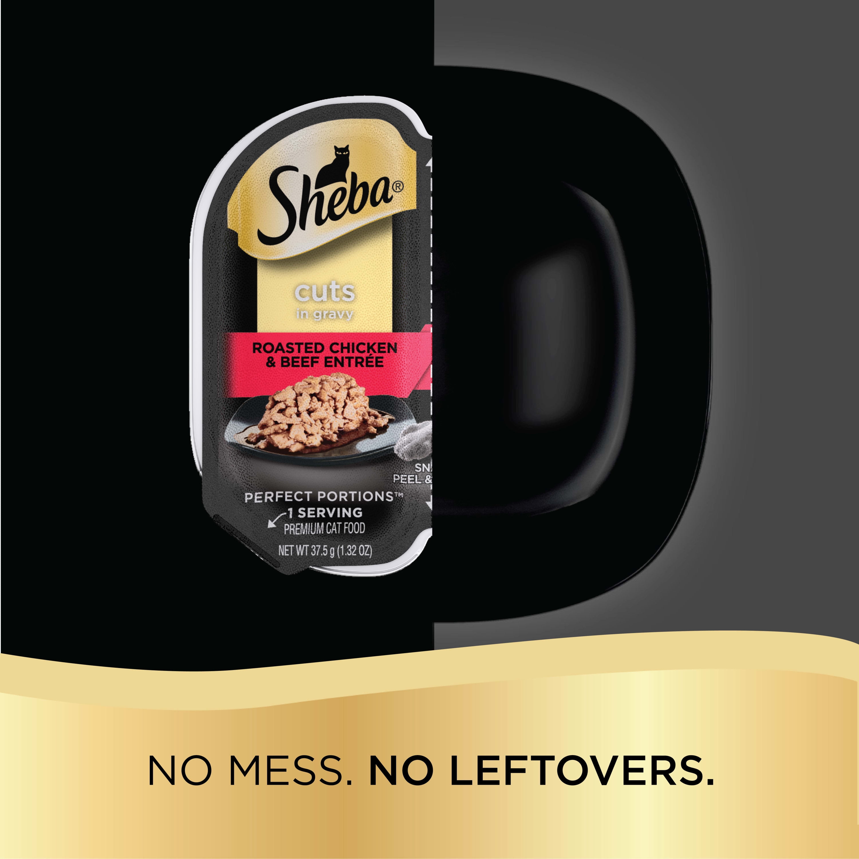(24 pack) Sheba Wet Cat Food Cuts In Gravy Roasted Chicken & Beef Entree