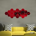 thumbnail image 1 of Ganfancp 12Pcs 3D Mirror Hexagon Vinyl Removable Wall Sticker Decal Home Decor Ofertas Del Día Lote de 12 Espejos de Pared con Marco Hexagonal, 1 of 1