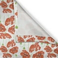 thumbnail image 5 of Ambesonne Anemone Flower Grommet Curtain, Doodle Poppies, 50" x 120", Orange White Lime Green, 5 of 6