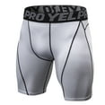 thumbnail image 4 of Shorts Pack de 3 pantalones cortos de compresión para hombre, ropa interior de entrenamiento activo YEL Shorts, 4 of 7
