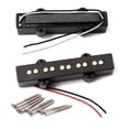 thumbnail image 3 of BRIGHTFUFU Pastillas para bajo eléctrico de 5 cuerdas, juego de pastillas de mástil y puente para bajo Jazz JB, piezas y accesorios de guitarra de estilo abierto GMB08, color negro, 3 of 8