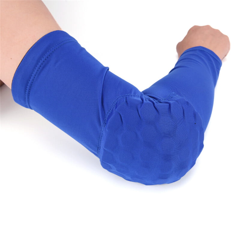 Basketball Arm Sleeve With Elbow Pads Protector Anti-Shock Stretch Padded JG 