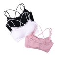 thumbnail image 1 of 1pc Lace Bras For Teenage Girls Underwear Child Training Bras For Student Wireless Puberty Young Small Bra Girl Inner ClothingPink16 He Qiyong unisex, 1 of 1
