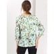 thumbnail image 5 of Blusa Floral Allegra K Manga 3/4 Volantes Cuello V Mujer Verde M, 5 of 6