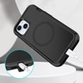 thumbnail image 5 of I-HONVA For iPhone 13/14/15 Case Compatible with MagSafe,3-Layer Military Grade Drop Protection Anti-Slip Rugged Shockproof Dustproof Protection6.1 inch Phone Case,Full Black, 5 of 7
