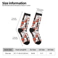thumbnail image 5 of Yiaed Modern Life Print Great elasticity Crew Socks Sports socks for Men and Women, 5 of 5