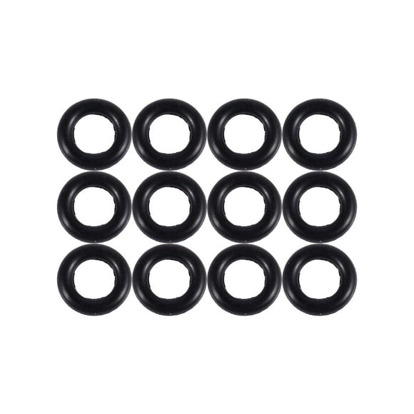Black 9MM X 2.0mm Rubber Seals Oil Seal O Rings 12 PCS,12 x rubber O ring,Black