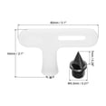 thumbnail image 2 of Uxcell 1/4" Carbon Steel Track Spikes Sports Shoes Spikes Replacement Accessories with Wrench Black 40 Pack, 2 of 6