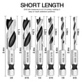 thumbnail image 3 of Ensemble de 7 Pcs de Tige de Forage pour Bois avec Changement Rapide, 3 of 9