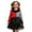 Black, variant on Toddler Girls Dresses Color Block Striped Star Mesh Child Long Sleeve Kids Patchwork Striped Halloween Party Dress Girls Size 1-2T