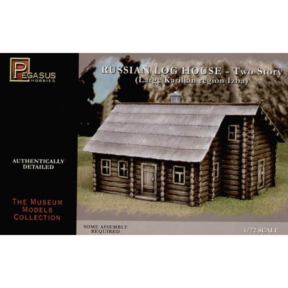 1/72 Russian 2-Story Log House (Snap)