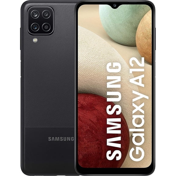 Pre-Owned Samsung Galaxy A12 SM-S127DL 32GB 3GB Black Tracfone Locked