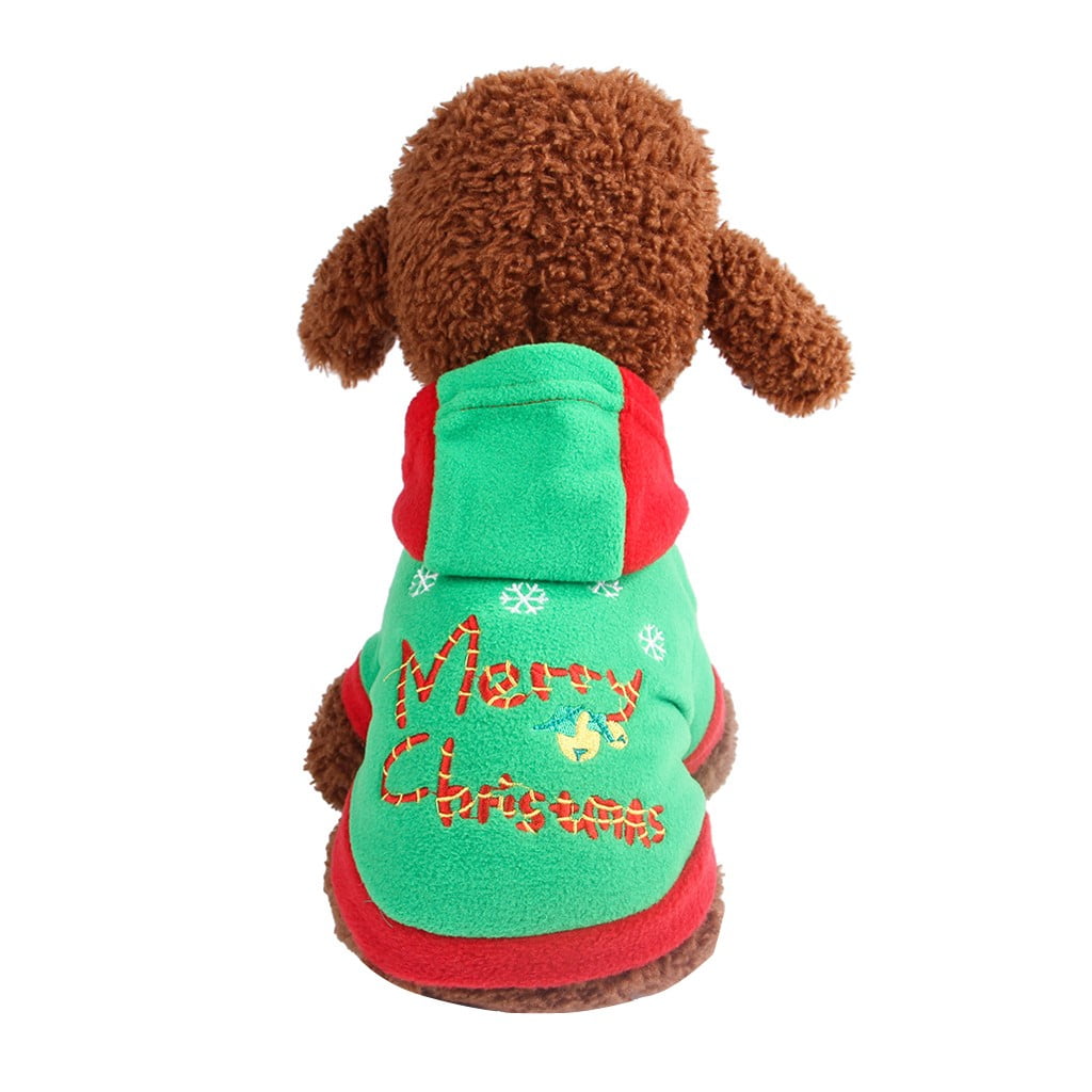 EQWLJWE Dog Christmas Sweater, Knitted Pet Sweater with Xmas Tree