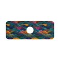 thumbnail image 7 of Yayeee Faucet Mat for Kitchen Sink 14.7" Diatomite Long Splash Guard Pad, Colorful Waves Pattern, 7 of 7