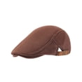 thumbnail image 2 of Deago Men's Breathable Mesh Summer Hat Adjustable Newsboy Beret Ivy Cap Cabbie Flat Cap (Khaki), 2 of 8