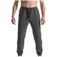 thumbnail image 2 of KIHOUT Men's Diamond Quilted Joggers Elastic Drawstring Waist Tapered Pants for Casual, Sports, and Daily Summer Wear, 2 of 5